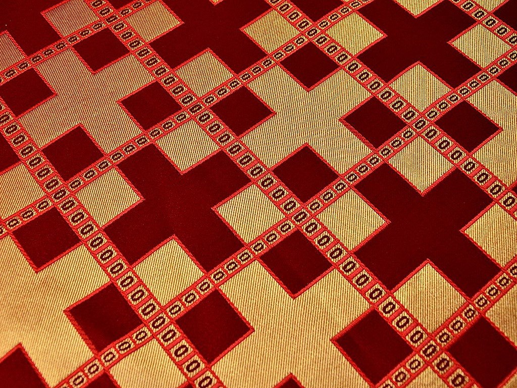 Церковная ткань текстиль Новгород бордовый