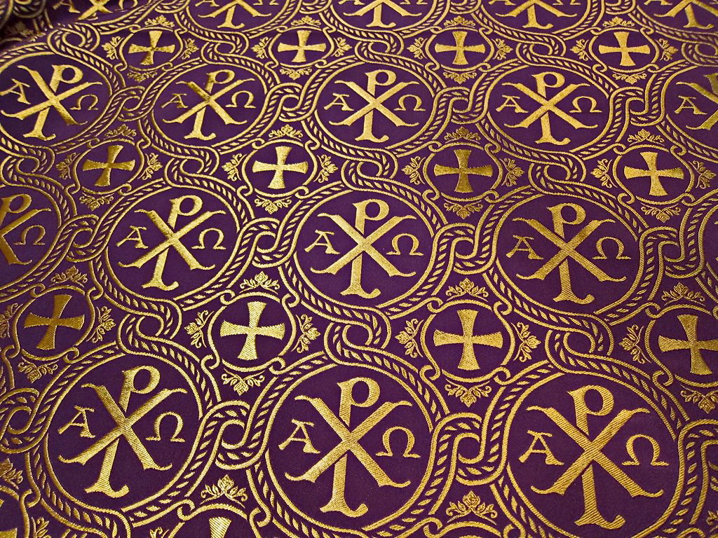 Текстиль Рождество Христово фиолетовый