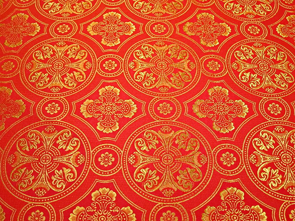 Текстиль Византия красная